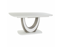 Spisebord DKD Home Decor Krystal Træ Brun Hvid Træ MDF (160 x 90 x 76 cm)