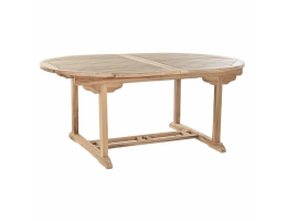 Spisebord DKD Home Decor Brun Forlængbar Teak (180 x 120 x 75 cm)