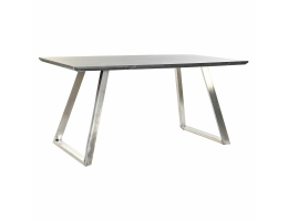 Spisebord DKD Home Decor Sort Stål Træ MDF (160 x 90 x 76 cm)