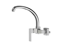 Hane med blandingsbatteri EDM Getaria Vask Rustfrit stål Zink Kobber