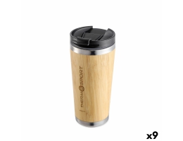 Termokop med låg ThermoSport Bambus 450 ml (9 enheder)