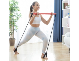 Fitness Bar med Resistance Bands og Motion Guide Resibar InnovaGoods
