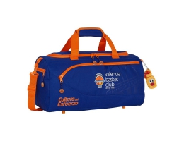 Sportstaske Valencia Basket Blå Orange (50 x 25 x 25 cm)