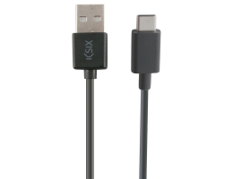 USB-C-kabel til USB KSIX 3 m Sort