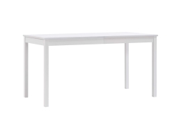 Spisebord 140 X 70 X 73 Cm Fyrretræ Hvid 