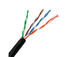 UTP kategori 5 stift netværkskabel NANOCABLE 10.20.0304-EXT-BK 305 m Sort