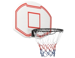 Basketballkurv Med Plade 90X60X2 Cm Polyethylen Hvid