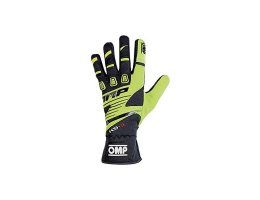 Kids Karting Gloves OMP MY2018  Gul Sort