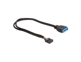 USB-kabel DELOCK 83281 30 cm Sort