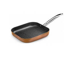 Pande Stegning med Stråler Monix M740030 Grill 28 cm Brun Sort Smedet aluminium