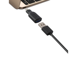 USB 3.0 til USB-C 3.1-adapter Sort    