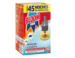 Elektrisk Myggeskræmmer Bloom Bloom Max Moscas Mosquitos 45 Nat 1 enheder 18 ml