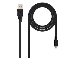 USB 2.0 A til mikro USB B-kabel NANOCABLE 10.01.0500 Sort