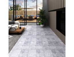 146558 Pvc Flooring Planks 5;02 Mâ² 2 Mm Self-Adhesive Cement Grey