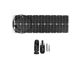 50W 18V solcellepanel Monokrystallinsk silicium Semi-fleksibel hjemmeelektricitet
