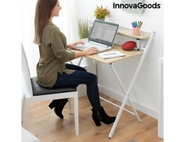 Foldbart skrivebord med hylde Tablezy InnovaGoods