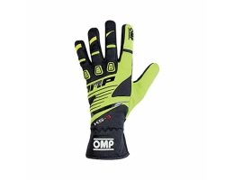 Men's Driving Gloves OMP MY2018 Gul (Størrelse M)