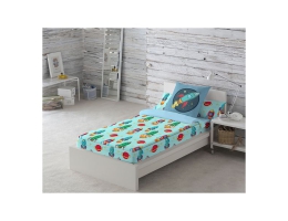 Vatteret sengetøj med lynlås Cool Kids Udfyldning (Seng 90)