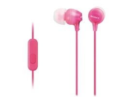 Hovedtelefoner med mikrofon Sony MDREX15APP Pink