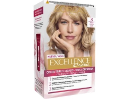 Permanent Farve Excellence L'Oreal Make Up Klar Blond Nº 8