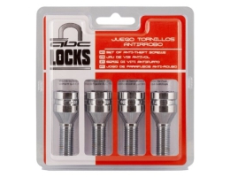 Tyverisikringsskruer BC Corona 12X125 L28 17/19 Sølv (4 uds)