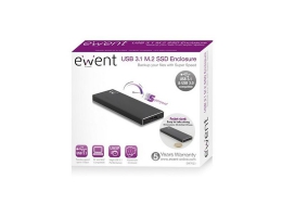 Ekstern Boks Ewent EW7023 SSD M2 USB 3.1 Aluminium    