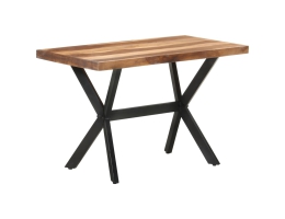 Spisebord 120X60X75 Cm Massivt Træ Med Honningfarvet Finish