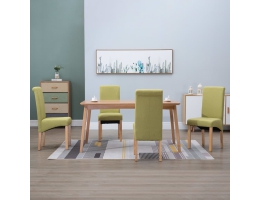 Spisebordsstole 4 Stk. Stof Grøn 