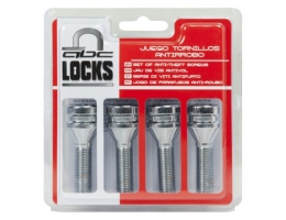 Tyverisikringsskruer BC Corona 12X125 L35 17/19 Sølv (4 uds)