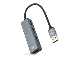 4-Port USB Hub NANOCABLE 10.16.4402 USB 3.0 Grå