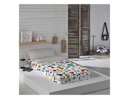 Vatteret sengetøj med lynlås Costura Cool Icons (Seng 90)