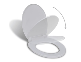 Soft Close Toiletsæde Oval Hvid 