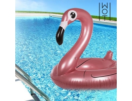 Summer Wagon Trend Oppustelig Gummiring Flamingo
